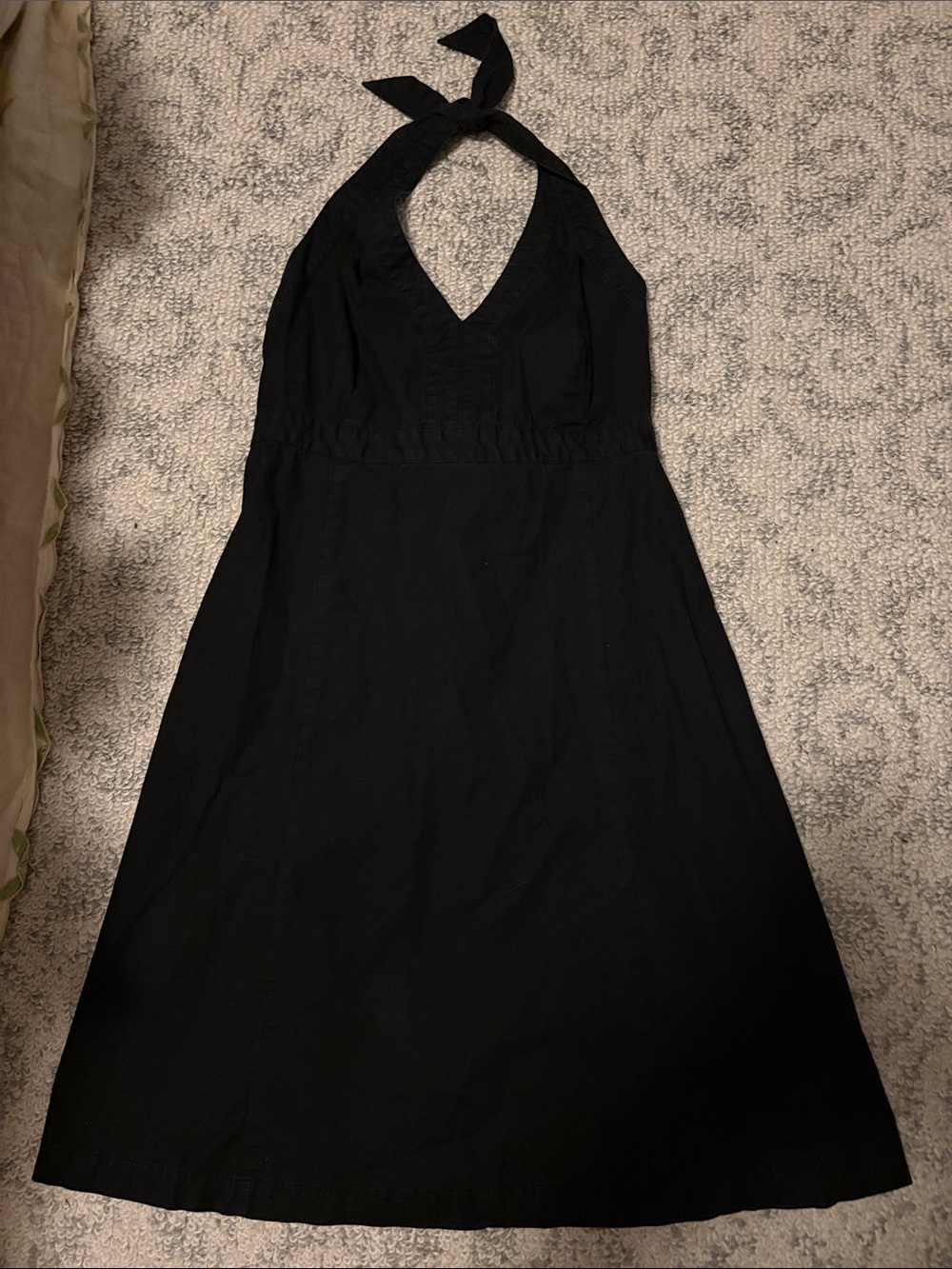 GAP Black Halter Midi Dress